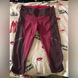 Lululemon burgundy leggings